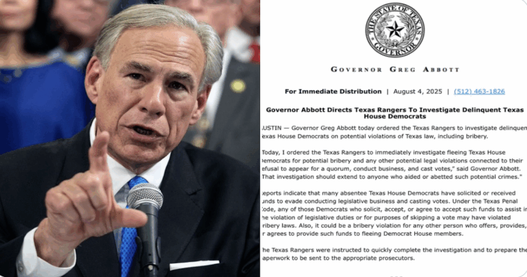 ARREST THEM! Abbott Unleashes Texas Rangers on AWOL House Dems